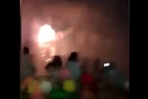 Video: Explosión de juegos pirotécnicos en Tianguistenco, deja 40 lesionados